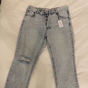 Vici Lennon Distressed High Rise Denim